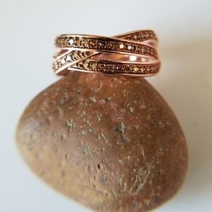 Champagne Diamond. Ring.